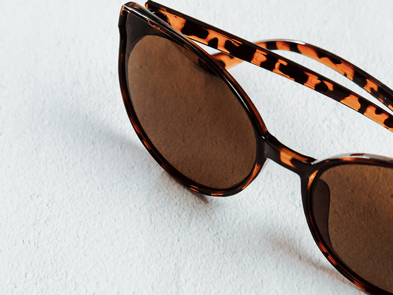 brown sunglass lenses